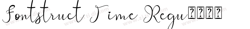 Fontstruct Time Regu字体转换